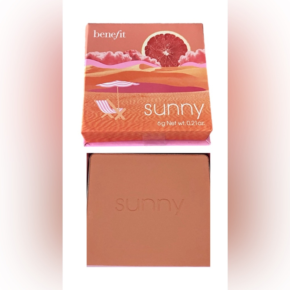 Benefit Cosmetics Blush SUNNY (coral) Full Size .21oz/6g ~ SEALED